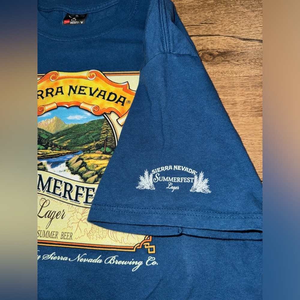 Vintage 90’s Sierra Nevada Summerfest Lager Hane’s Beefy T-shirt Size: Large